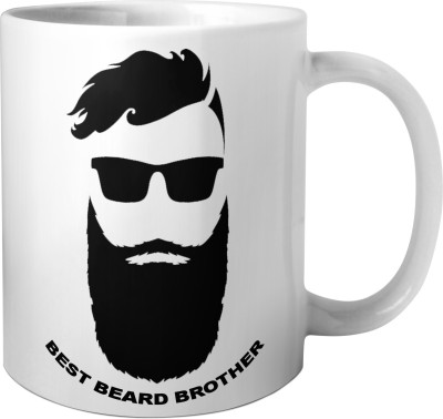 Phirki Studio PS-straight-bro-MUG59 Ceramic Coffee Mug(325 ml)