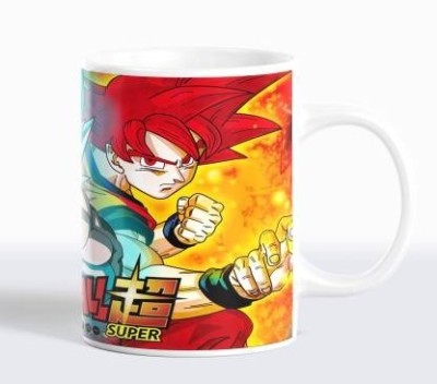 Desi Bonkers Dragon Ball Super Anime Printed Ceramic Coffee Mug(330 ml)