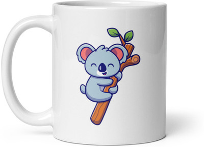 Mr UVD Koala Panda Vector Ceramic Coffee Mug(350 ml)