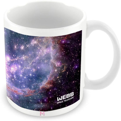 MaddockCorp Webb Space Telescope Galaxy Printed White Ceramic Coffee Mug(350 ml)