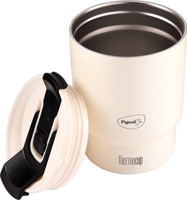 Pigeon ThermoCup,Vacuum Insulated Travel, Office with Dual Lid Technology e Stainless Steel Coffee Mug(350 ml)
