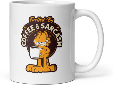 Mr UVD Coffee & Sarcasm cat_MUGG Ceramic Coffee Mug(350 ml)