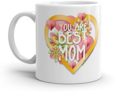Mr UVD You Are Best MOM 76 Design Graphical Printed Premium Quality_MUGG Ceramic Coffee Mug(350 ml)