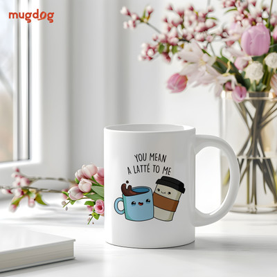 GiftsGlow Ceramic White mug pack of 1 Customized designs_MKH519 Ceramic Coffee Mug(350 ml)