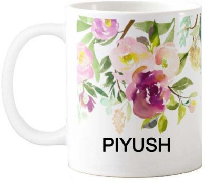 Exocticaa Happy Birthday Gift for Piyush 076 Ceramic Coffee Mug(325 ml)