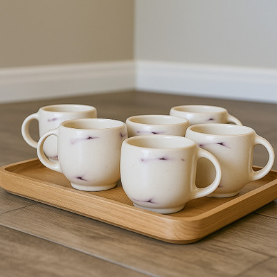 love unlimited love italian yahoo -02Ceramic 125 ml multicolor Tea/Milk/Coffees (Set of 6) Ceramic Coffee Mug(125 ml, Pack of 6)