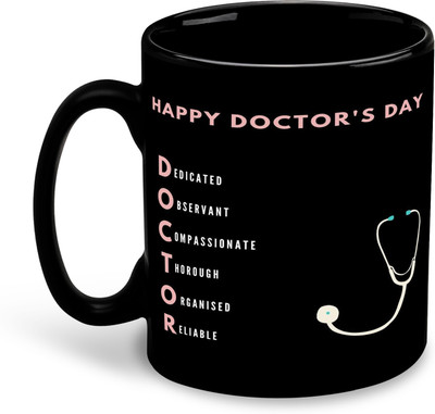 FLEXERSTYLE NEW2025-Doctor Theme Printed Black Patch Coffee - D20 Ceramic Coffee Mug(325 ml)