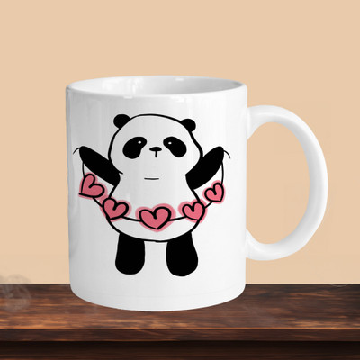 sublix NEW_Panda Love R Ceramic Coffee Mug(330 ml)