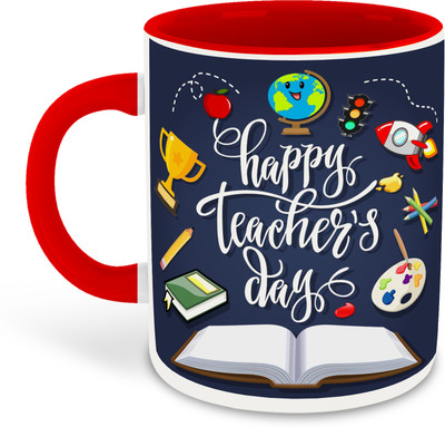 whats your kick Teachers Day Printed Red Coffee - D2 Ceramic Coffee Mug(325 ml)