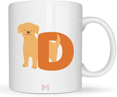 MaddockCorp Maddock D Alphabet Animals Printed for Kids Ceramic Coffee Mug(350 ml)