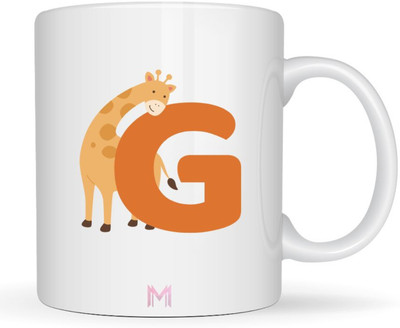 MaddockCorp Maddock G Alphabet Animals Printed for Kids Ceramic Coffee Mug(350 ml)