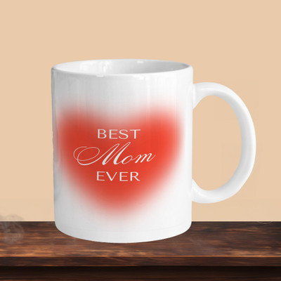 Printhorizon 101_Best Mom Red R Ceramic Coffee Mug(330 ml)