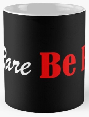 PrintBox Be Rare Be Real Printed Ceramic Coffee Mug(300 ml)