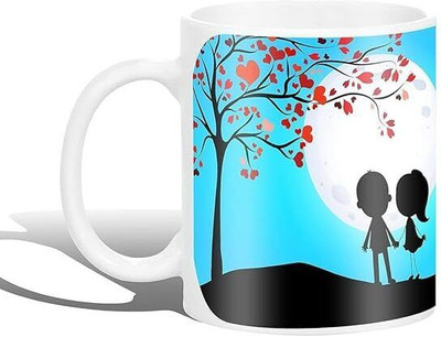 Get Fatang You Have Special Place in My Heart Love Theme Cup Gift for Him/Her Pack of 1 Ceramic Coffee Mug(350 ml)