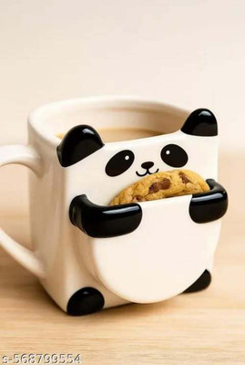 ABC Cute Panda| Aesthetic & Cute | Ceramic Coffee Mug(300 ml)