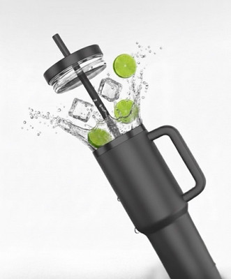 Hyraa Club Double-Walled Vacuum Insulated Tumbler with Lid & Straw 1200ml Stainless Steel Tumbler(1200 ml)