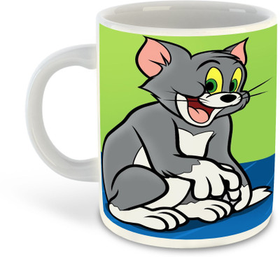 Daddy dream NEW-Tom&JerryPrinted-2153 Ceramic Coffee Mug(325 ml, Pack of 3)