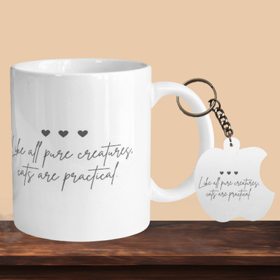 VM MALL 101_Life Is Pure R-A Ceramic Coffee Mug(330 ml)