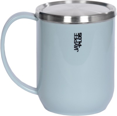 Jaypee Plus Cupshup Coffee with Steel Lid Plastic Covered Stainless Steel Stainless Steel Coffee Mug(400 ml)