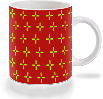 Mooch Wale Mooch Wale Cursor Pattern Art Ceramic Ceramic Coffee Mug(325 ml)