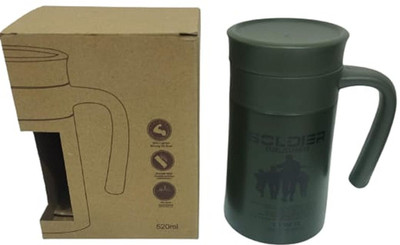 CAMPSOR Vacuum Bottle for Tea/Coffee 520 ml Flask Double Walled TK-4669 Stainless Steel Coffee Mug(520 ml)