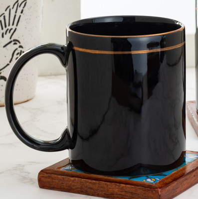 CLAY CRAFT 1 Ceramic Coffee Mug(350 ml)