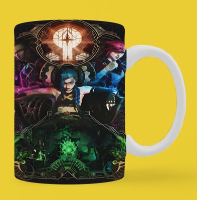 Print My Vibe Anime Arcane League of Legends Printed Coffee Cup for friends for Gifting Ceramic Coffee Mug(350 ml)