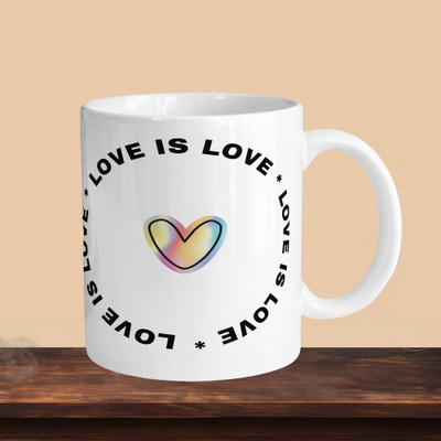 VM MALL 101_Love Is Love R Ceramic Coffee Mug(330 ml, Pack of 2)