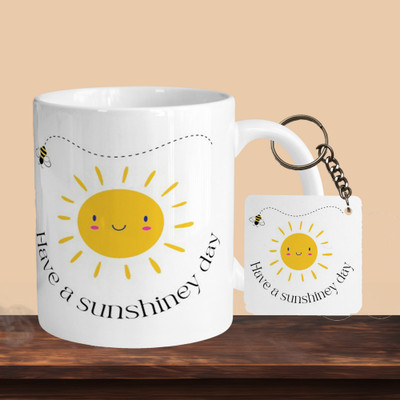 VM MALL 101_Have A Sunshiney Day R-S Ceramic Coffee Mug(330 ml)