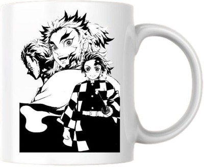 Pranay Demon Slayer | Rengoku Ceramic Coffee Mug(300 ml)