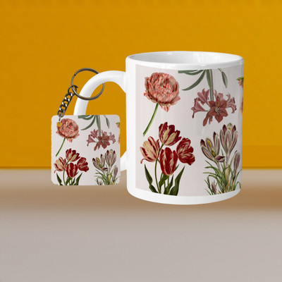 Hunter Studio 101_VM Have A Sunshiney Day L-O Ceramic Coffee Mug(325 ml, Pack of 2)