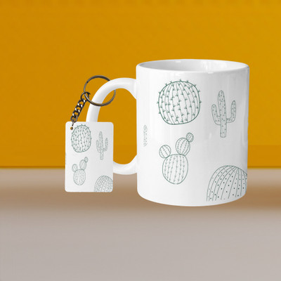 Hunter Studio 101_VM Nice Day Panda L-R Ceramic Coffee Mug(330 ml, Pack of 2)