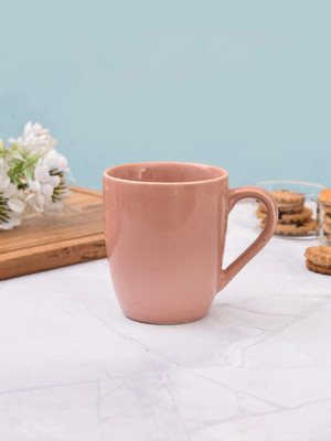 OGGN KT-70858_Plain_Brown Ceramic Coffee Mug(280 ml)