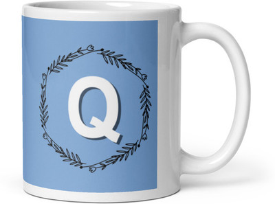 Mr UVD Alphabet Q_MUGG Ceramic Coffee Mug(350 ml)