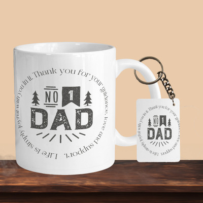 VM MALL 101_No 1 Dad R-R Ceramic Coffee Mug(330 ml)