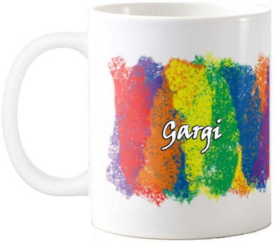 GNS Multicolor Rainbow Self Name gift for Gargi sl 005 Ceramic Coffee Mug(325 ml)