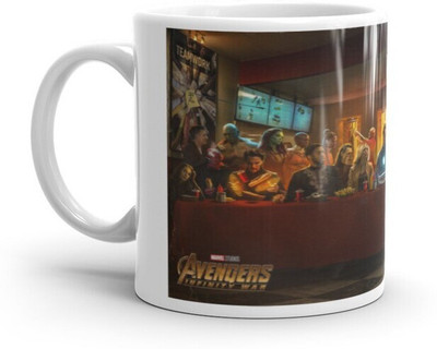 Mr UVD Iron Man And All Team Infinity War Design Graphical Printed Premium Quality_MUGG Ceramic Coffee Mug(350 ml)