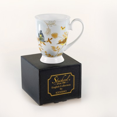 Kensho Stell Birdie Luxury Premium English Collection Pack of 1 Tea & Coffee Bone China Coffee Mug(320 ml)