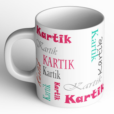 Abaronee NEW_Kartik b004 in name 001 Ceramic Coffee Mug(350 ml)