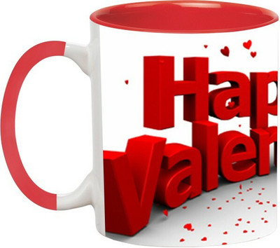ARTBUG Valentine's Day -127-Red Ceramic Coffee Mug(350 ml)