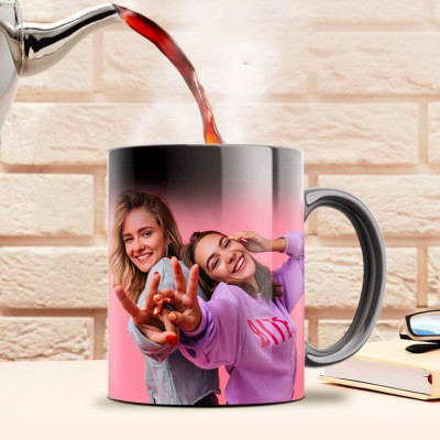 SK Prints Magic Glossy,Matte 325ml Ceramic Coffee Mug(325 ml)