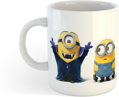 FLEXERSTYLE NEW2025_All Day New Printed Minions Ceramic Coffee 13 Ceramic Coffee Mug(330 ml)