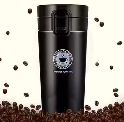 trendivamart Insulation Cup with Lid, Hot & Cold Coffee Stainless Steel Coffee Stainless Steel Coffee Mug(400 ml)