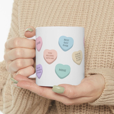 craft maniacs TAYLOR SWIFT CANDY ERA 330 ML MUG FOR SWIFTIES Ceramic Coffee Mug(330 ml)