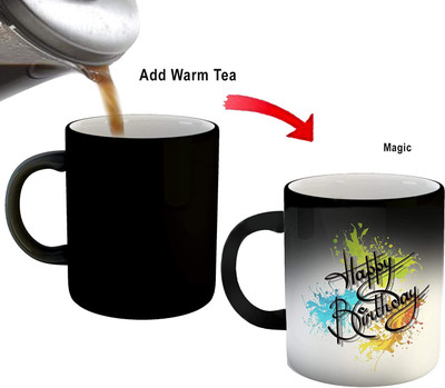 wingsandhearts Customisable Magic Ceramic Coffee Mug(250 ml)