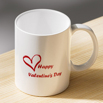 Fifth Creations Gift for Couple Husband Wife Boyfriend Girlfriend Lover On Valentine's Day Ceramic Coffee Mug(330 ml)