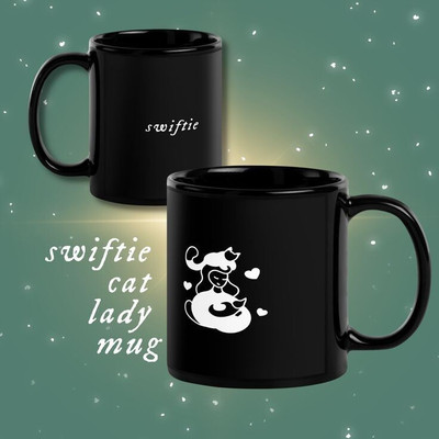 craft maniacs TAYLOR SWIFT CAT LADY PRINTED 330 ML MUG FOR TAYLOR SWIFT LOVERS Ceramic Coffee Mug(330 ml)