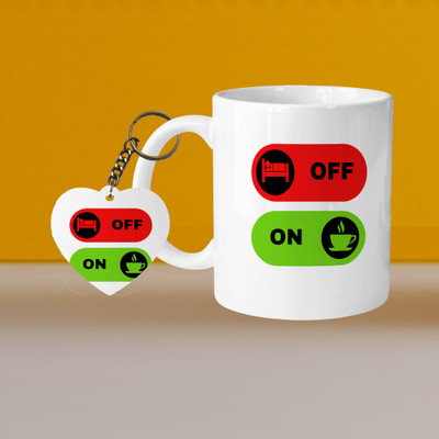 VM MALL 101_VM Just Dance L-R Ceramic Coffee Mug(330 ml, Pack of 2)