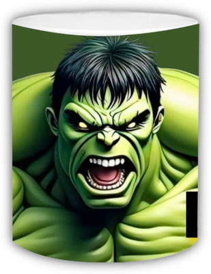 RSRCreations Hulk Cool Printed 11oz Coffee Ceramic Coffee Mug(350 ml)