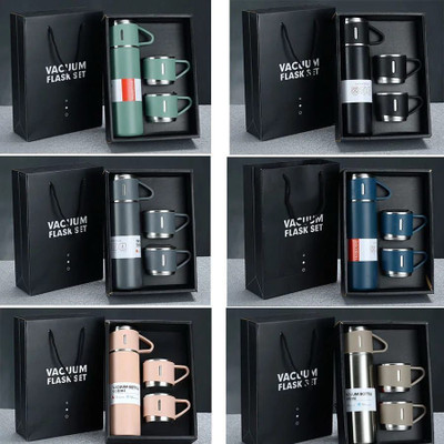 ved online mart Double Wall Stainless Steel Thermo 500ml Vacuum Insulated Bottle Water Flask Stainless Steel Coffee Mug(500 ml)
